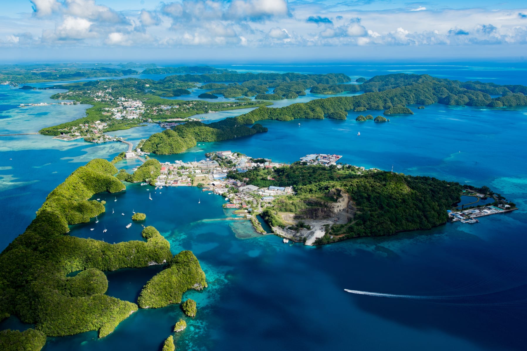  Palau Malakal Island in Oceania, the continent that ranks high on sustainability